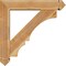 Ekena Millwork Balboa Arts and Crafts Rough Sawn Bracket w/ Offset Brace, Western Red Cedar, 6"W x 28"D x 28"H BKT0604X28X28BOA03RWR - alternate 3